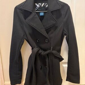 Women's Black Pea Coat